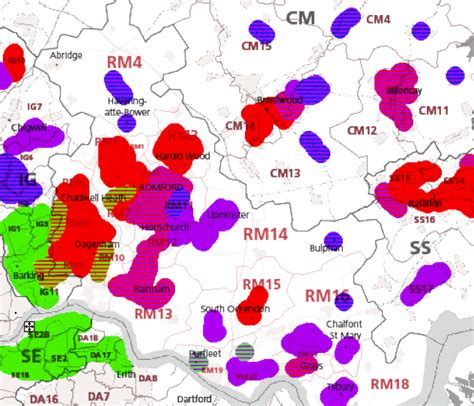 I tried to make a map of accents in SW Essex and the adjoining boroughs ...