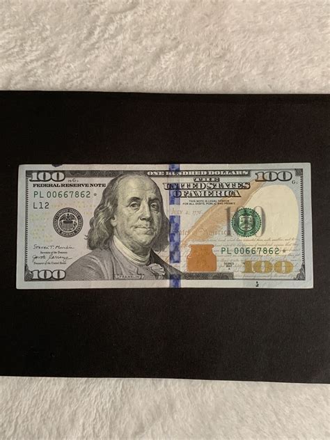 United States 100 Dollar Bill Star Notes Federal Reserve Series 2017 A Rare | eBay