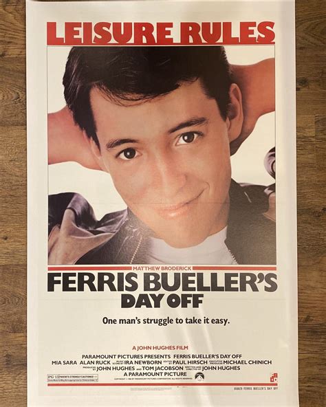 Ferris Bueller's Day Off (1986) Original One Sheet 27 x 41 Inches This ...