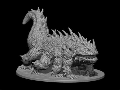 D&d Basilisk miniature by Interitusdei. | D&d, Dungeons and dragons, Basilisk