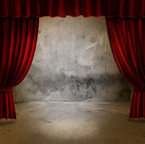 Red Velvet Theater Courtains Stock Photo - Image of lyrics, high: 37594