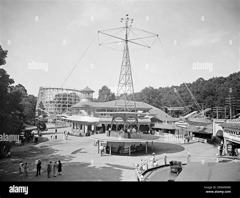 Amusement park rides at Glen Echo Park ca. 1910-1935 Stock Photo - Alamy