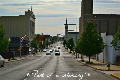 One of the streets of downtown Logansport, Indiana. *Shot taken with a ...