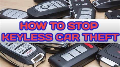 HOW TO STOP A KEYLESS CAR BEING STOLEN CHEAP AND EASY KEYLESS CAR THEFT - YouTube