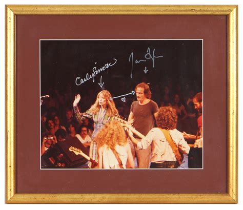 Lot Detail - Carly Simon & James Taylor Signed Photograph