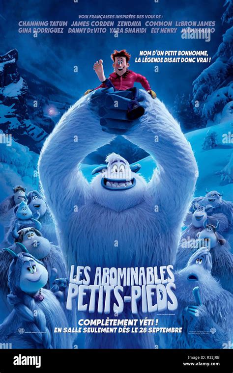 SMALLFOOT, (aka LES ABOMINABLES PETITS-PIEDS), Canadian poster in French, top: Percy (voice ...