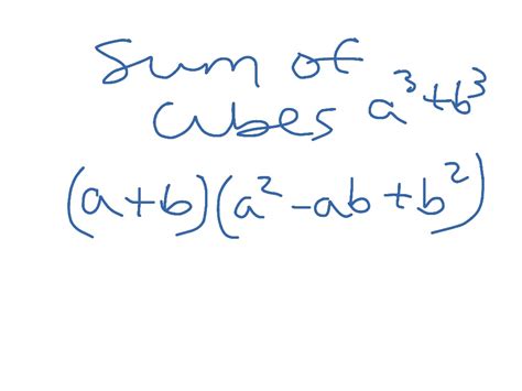 ShowMe - sum of cubes