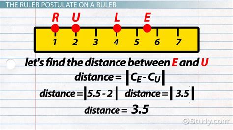 Ruler Postulate Definition, Formula & Examples - Lesson | Study.com