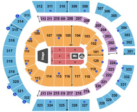 Bridgestone Arena Seating Chart + Rows, Seats and Club Seats