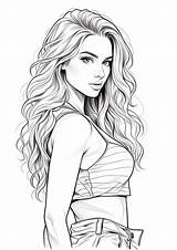 Creative Girl Coloring Pages  Free Sheets In 2024 sketch template