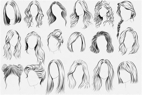 Hair Ideas | Drawing hair tutorial, Long hair drawing, How to draw hair