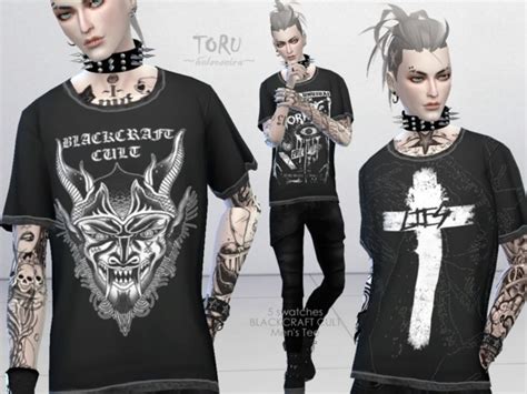 TORU Loose T-Shirt MALE by Helsoseira at TSR » Sims 4 Updates