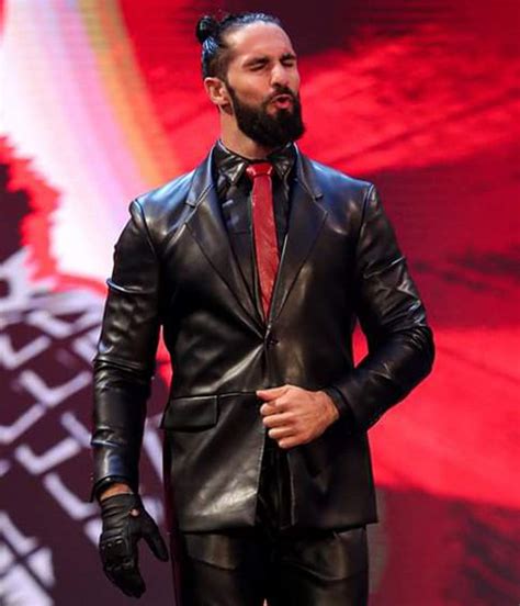 2021 Seth Rollins Leather Blazer - Jackets Masters