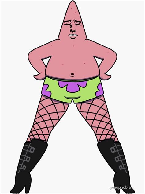 "Patrick Star in Heels" Sticker by genuphobia | Redbubble