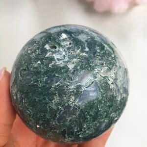 Moss Agate Sphere, Moss Agate - Etsy Canada