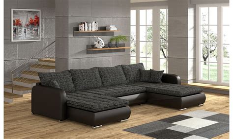 Elena U-shape Modern Corner Sofa Bed