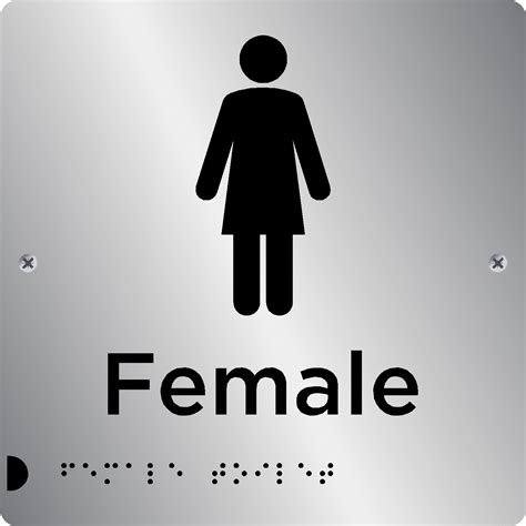 Female Toilet sign | Braille Signs