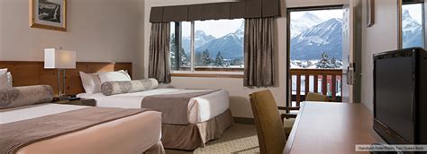 Hotel Room at the Rocky Mountain Ski Lodge in Canmore.