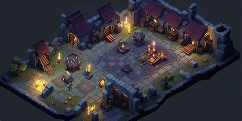 Dungeon Map design Concept art | Concept art, Real time strategy game ...