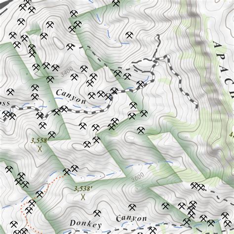 Superior, Arizona 7.5 Minute Topographic Map by Apogee Mapping, Inc. | Avenza Maps