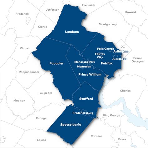 Northern Va Counties Map