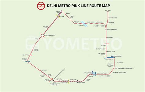 Delhi Metro Map 2025, Stations & Metro Lines Maps - YoMetro