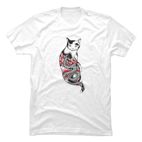 CAT WITH GREY SNAKE TATTOO – yakuzaclothingco