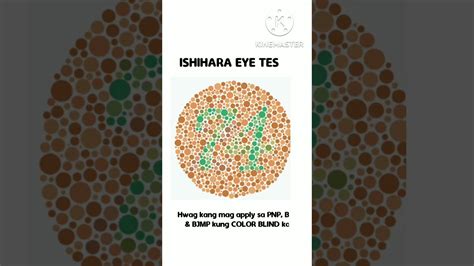 ISHIHARA EYE TEST | COLOR BLINDNESS | PNP, BFP & BJMP APPLICANTS | QUALIFIED KA BA? - YouTube