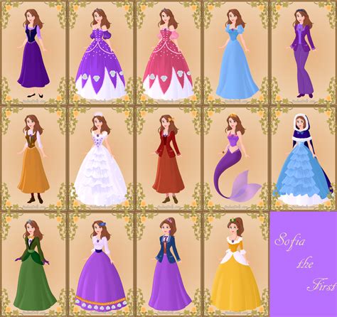 Sofia the First Dresses by UberxMoMo on DeviantArt