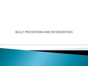 Bullying prevention and intervention PPT PD (editable Presentation)