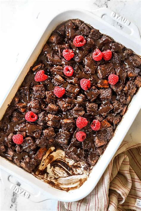 Chocolate Bread Pudding (+ How to Make Video!) - Carlsbad Cravings