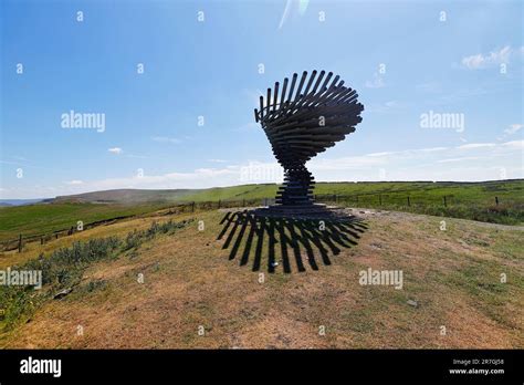 The Singing Ringing Tree at Crown Point in Burnley,Lancashire,Uk. It is ...