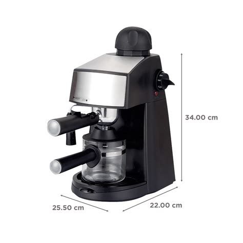 Buy Russell Hobbs 800 Watt 4 Cups Manual Espresso Coffee Maker with Non Drip Valve (Black ...