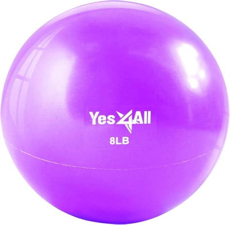 Yes4All Soft Weighted Toning Ball/Soft Medicine Sand Ball – Great for Exercise, Workout ...