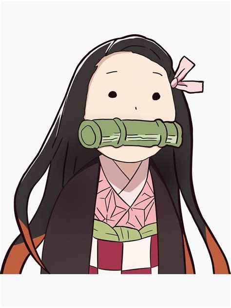 Nezuko Kamado Sticker by Char ㅤ in 2021 | Funny face drawings, Anime demon, Chibi marvel