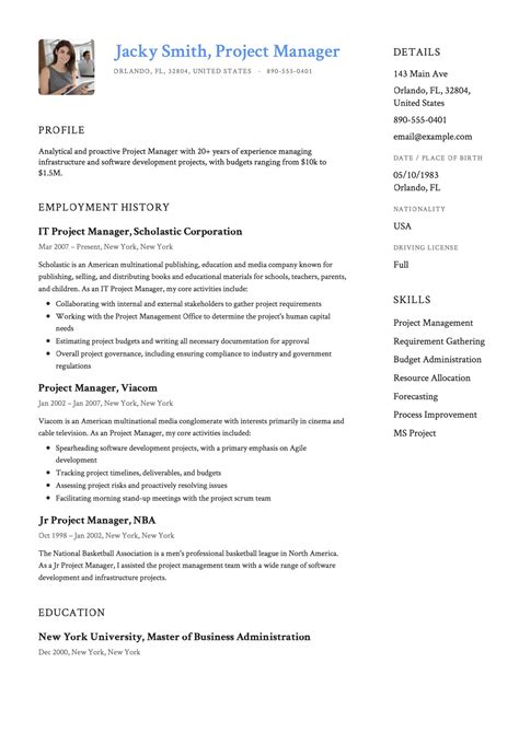 It Project Manager Resume Sample