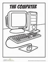 Printable Computer Coloring Pages  Cool sketch template