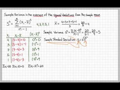 Sample Variance Example