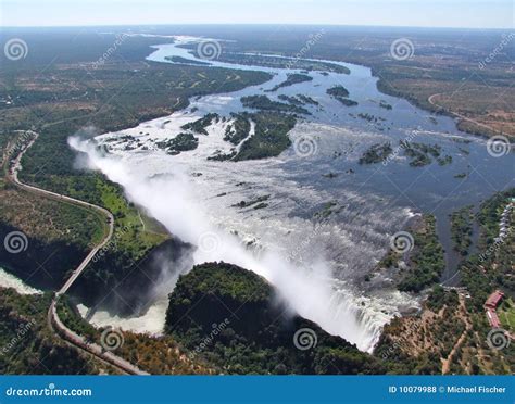 Aerial View Of Victoria Falls Royalty Free Stock Photos - Image: 10079988