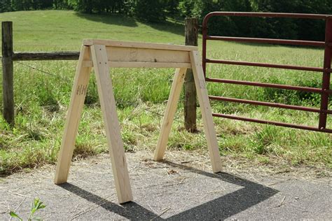 Simple DIY Stackable Sawhorses Made From 2x4s | Rolling Moon Farm