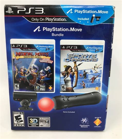 NEW PlayStation Move Bundle PS3 Eye Camera 2 Games & Move Motion ...