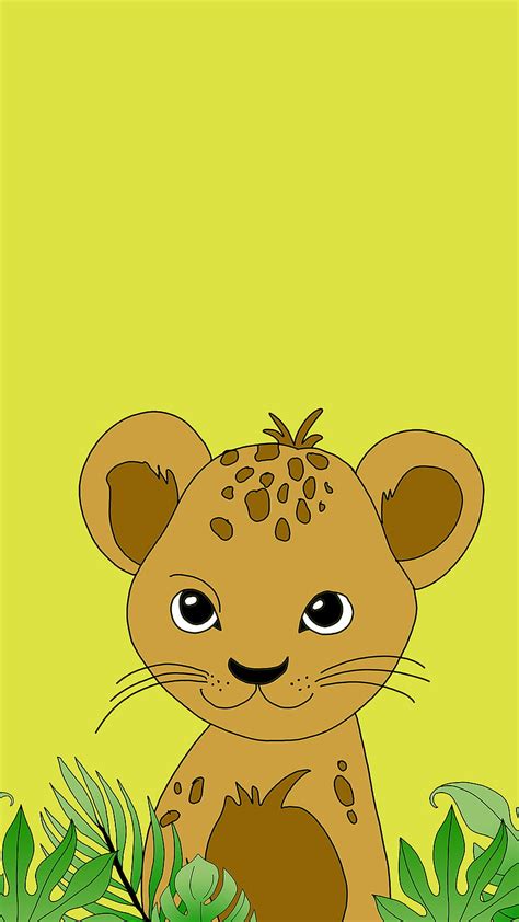 Baby Lion Cartoon Drawing