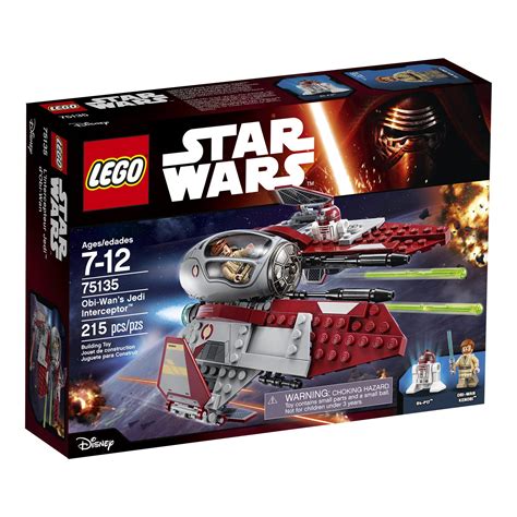 Buy LEGO Star Wars OBI-Wan's Jedi Interceptor 75135 Building Kit (215 ...