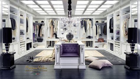 High End Walk-in Closet Design For large Room – Classic Italian Furniture | Dream closet design ...