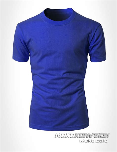 Gambar Desain Kaos Polos Warna Biru Benhur Moko Konveksi - MOKO KONVEKSI