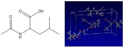 The structure and packing arrangement of N-acetylleucine | Download ...