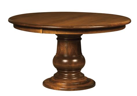 Amish Huntersville Single Pedestal Dining Table | Pedestal dining table ...