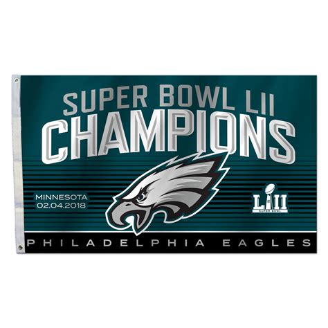 NFL Philadelphia Eagles Super Bowl LII Champion 3X5 Flag - Walmart.com