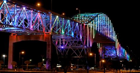 Corpus Christi Harbor Bridge Alight! New Permanent LED Installation ...