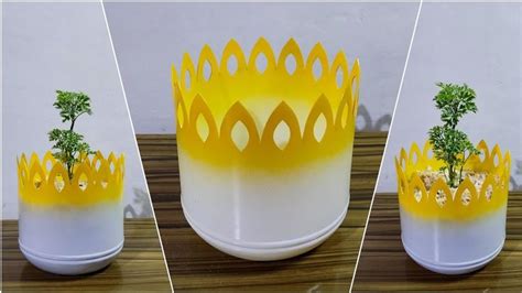 How to Turn Empty Plastic Bottle Into Crown Planter | Plastic bottle crafts, Garden crafts diy ...